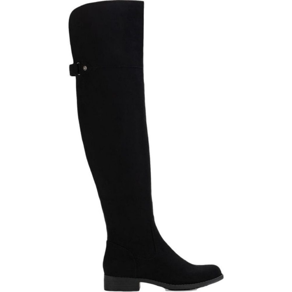 Sun + Stone Black and Red Wide Calf Boots Box Detail